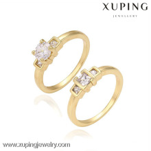 13359 Xuping schmuck 14 karat gold farbe überzogen mode romantische hochzeit ringe charme design geschenk schmuck für mädchen